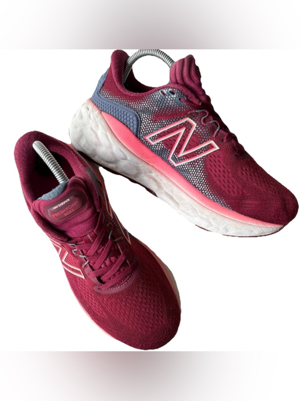 New Balance Women's Maroon and Pink Running Shoes